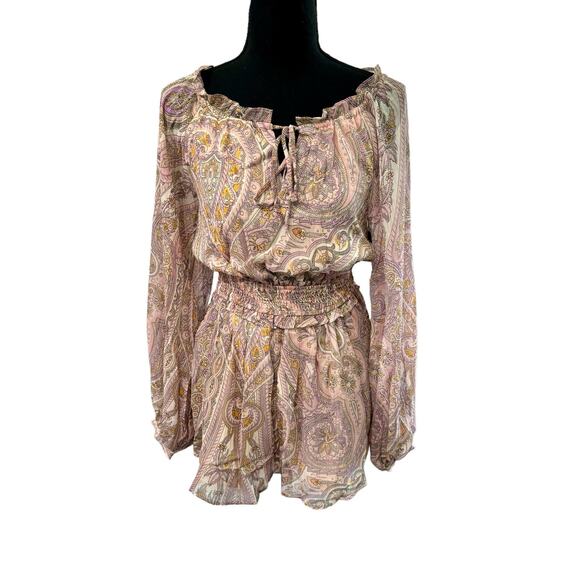 NWT! Line & Dot Paisley Boho Gianni Romper - Size Small (MSRP $148) - Picture 8 of 11